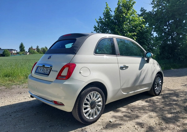 Fiat 500 cena 52900 przebieg: 24000, rok produkcji 2021 z Chojnice małe 92